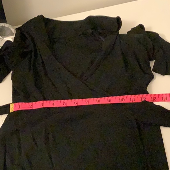 Black Wrap Dress - Picture 6 of 8